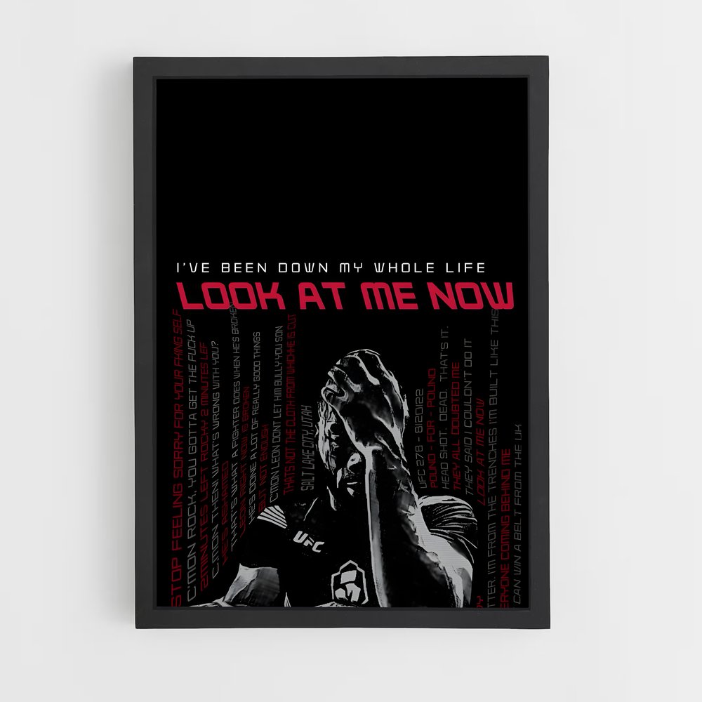 Poster Léon le Champion – affiche MMA (vue 2)